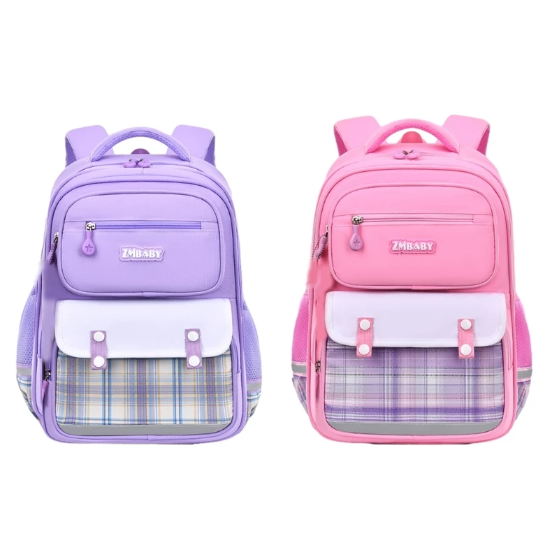 

Primary Schoolbags Backpack Double Strap Shoulder Bag Lightweight Bookbags for Student Versatile Large Capacity Rucksack