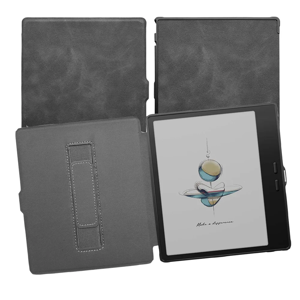 Flip Book Funda Case For Onyx Boox Go7 Go Color 7 Gen 2 Page Raphael 2 Galielo 3 Case Handheld Leaf 2 3C Cover TPU Back Easy to