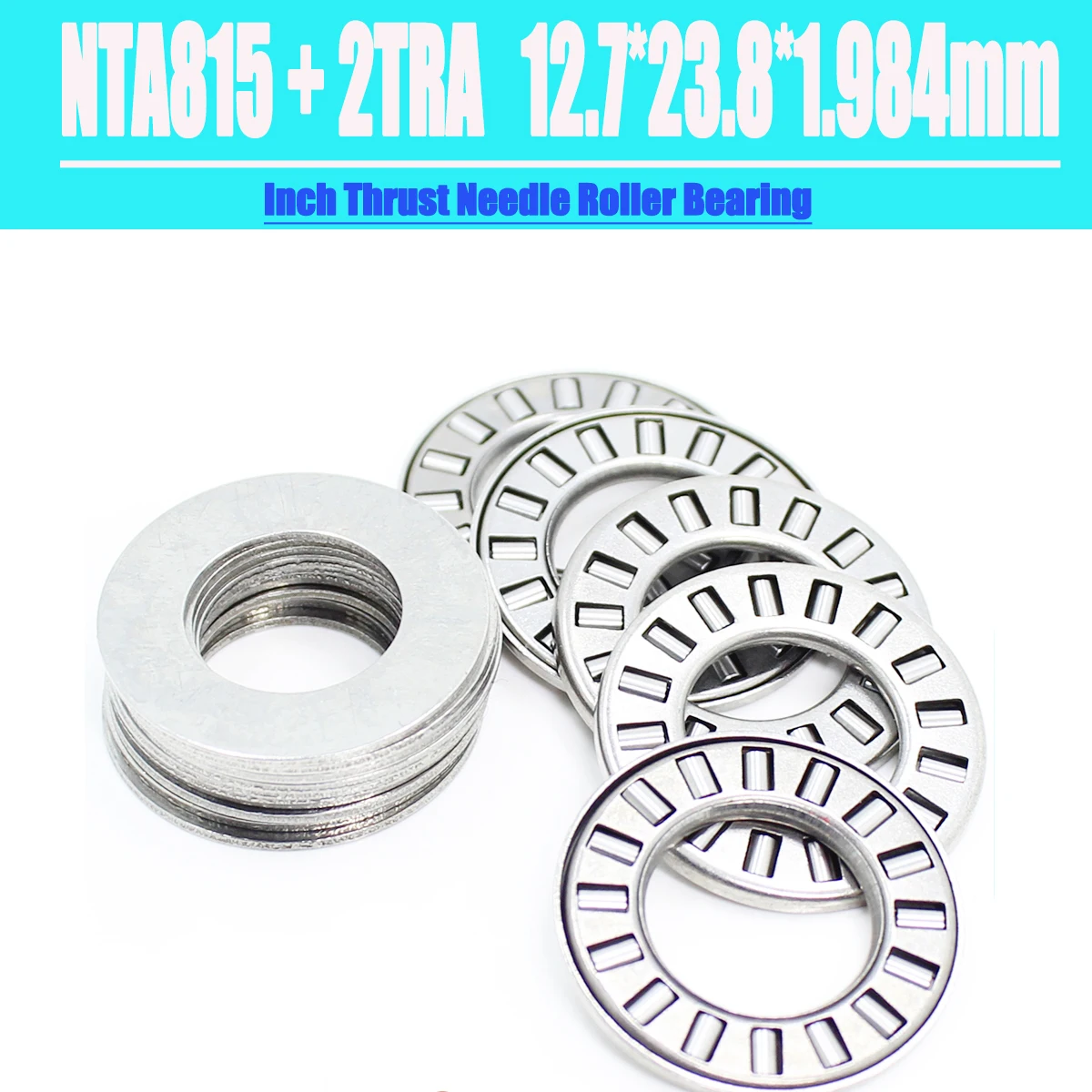 

NTA815 + TRA Inch Thrust Needle Roller Bearing With Two TRA815 Washers 12.7*23.8*1.984mm 5Pcs TC815 NTA 815 Bearings