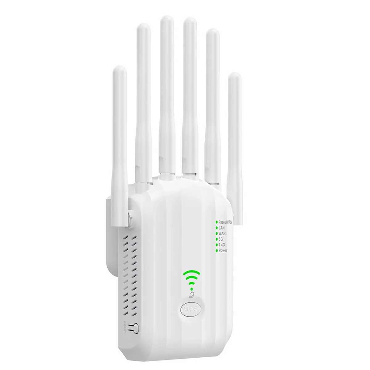 Yours AC1200 Repetidor WiFi 1200Mbps Amplificador extensor WiFi inalámbrico 2.4G/5GHz Amplificador de señal WIFi de doble banda de largo alcance (EE. UU.)
