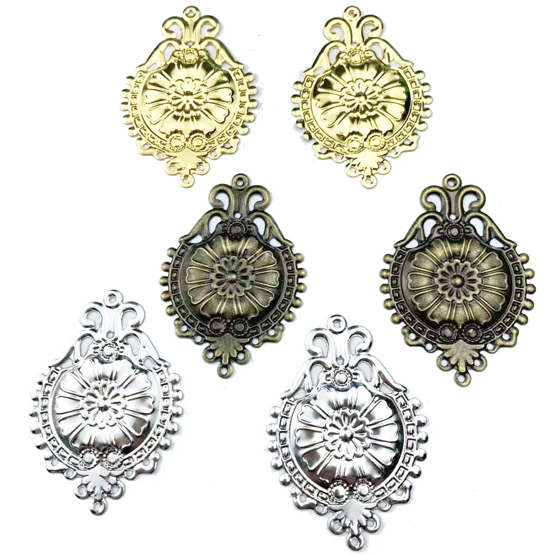 

100pcs Metal Shield Hollow Film Bead For Sewing Cosplay Costume Ancient Bride Hair Headwear Bag Clothes Decoration