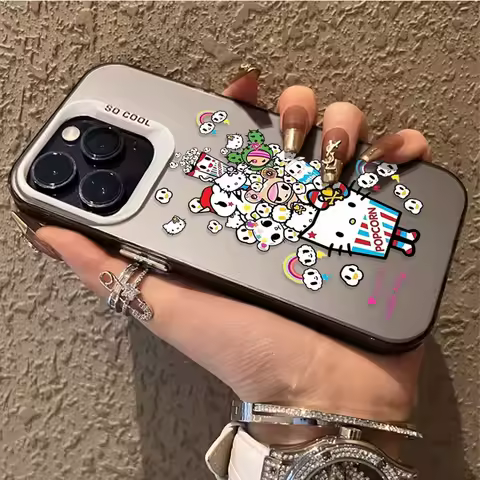 HelloKitty Funny Icon Phone Case For Samsung Galaxy S25 S24 S23 S22 S21 5G Ultra Plus FE A16 A34 A35 A36 A54 A53 A55 A56 Cover