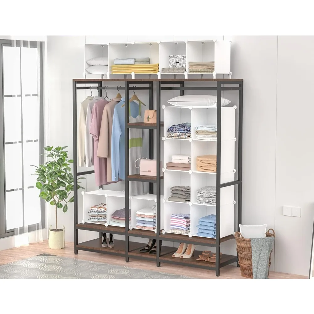 Organizador do Armário para Armazenamento de Roupas, 12 Cube Closet, Prateleiras Portáteis