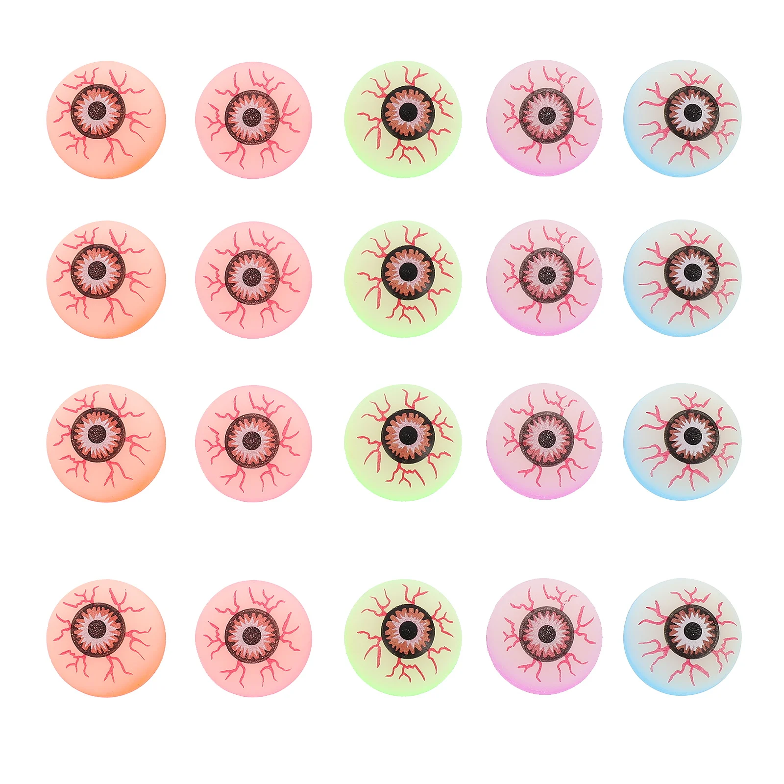 20 pçs globo ocular bolas saltitantes assustador realista adereços de halloween para decorações de festa fillers saco goodie crianças favores