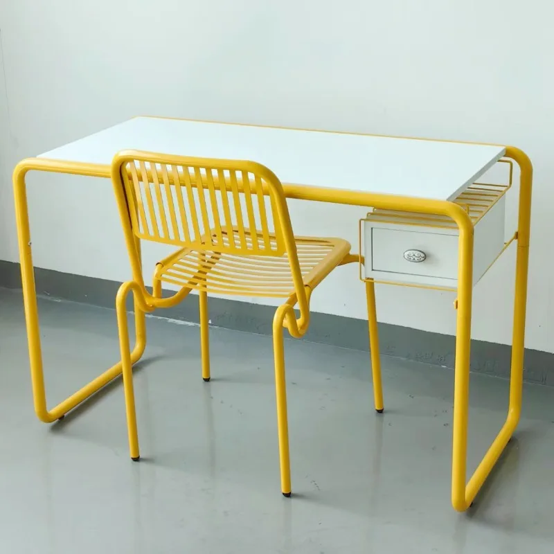 Vintage Industrial Minimalist Outdoor Dining Chair for Chea Wea Nordic Instagrammable Restaurant Chairs with Powder Coated