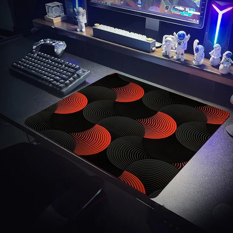 Arc Mouse Pad WaterProof Double Colors Round Mause Ped Gaming Accessories 40x45 40x90CM Desk Mat Computer Tables Office Carpet