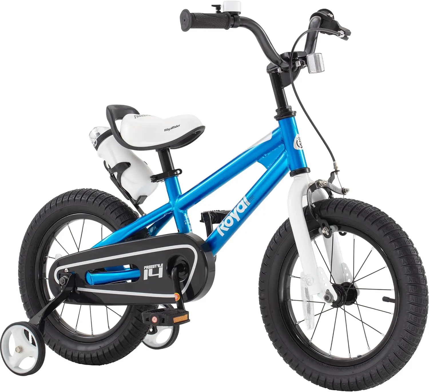 

RoyalBaby Kids Bike Freestyle Classic & EZ Balance Pedal Switchable Bicycle, 12 14 16 18 Inch, 3-10 Years Toddler to Big Kids