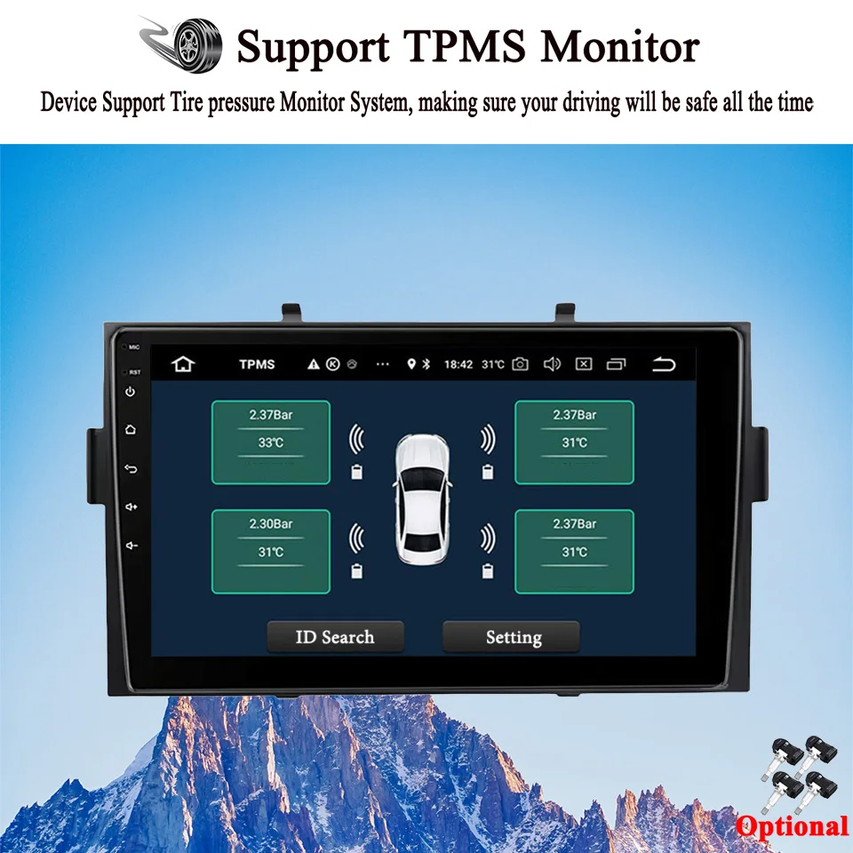 

For Honda Ridgeline 2006 2007 2009 2011 2013 Auto GPS Navigation Monitor Car Radio DVD Cassette Tape Recorder Android 14 8G Ram