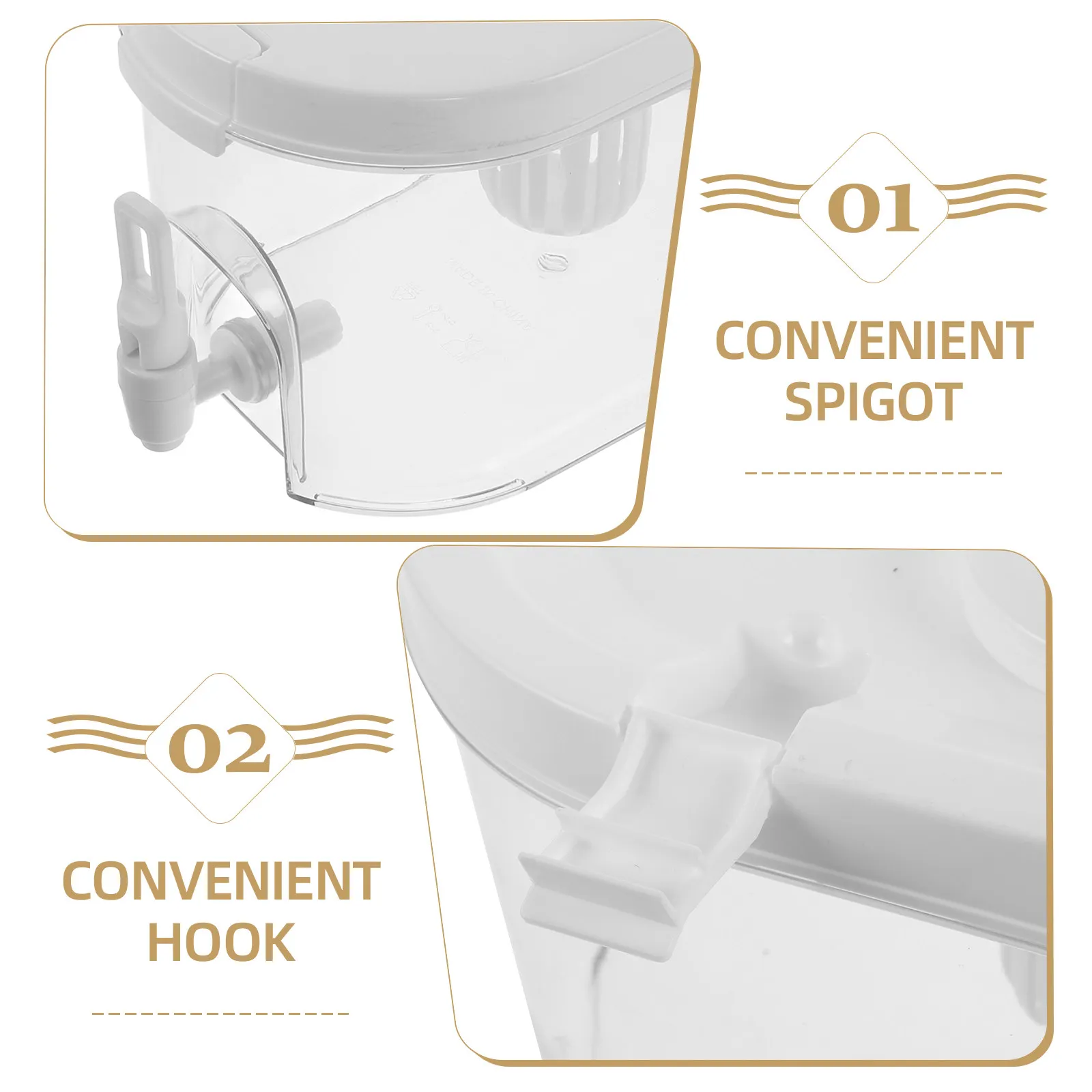 1 Gallon Food Grade Lemonade Pitcher Cold Drink Dispenser with Spigot Refrigerator Water Kettle for Juice Containers Parties