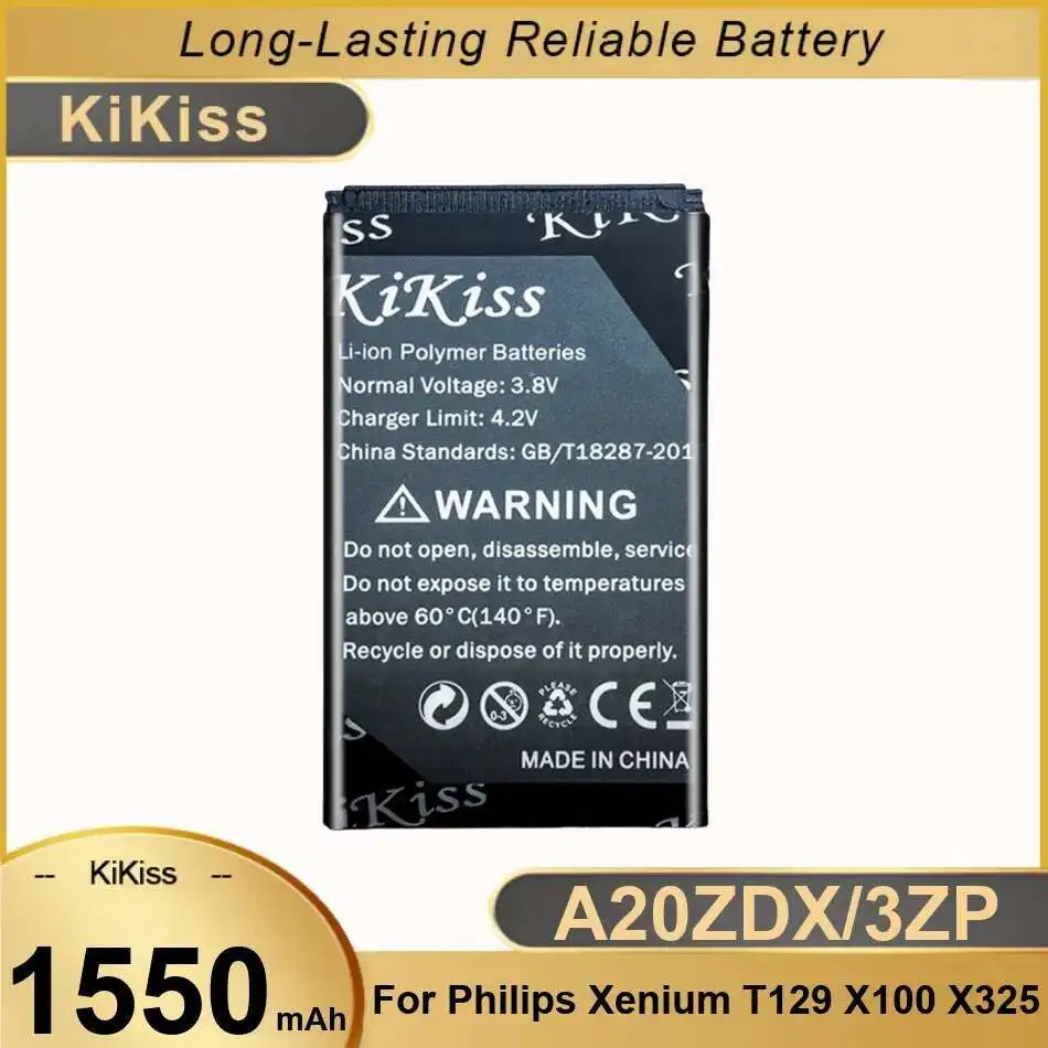 

A20ZDX 3ZP 1550 мАч для Philips Xenium T129 X100 X325 надежный аккумулятор мобильного телефона