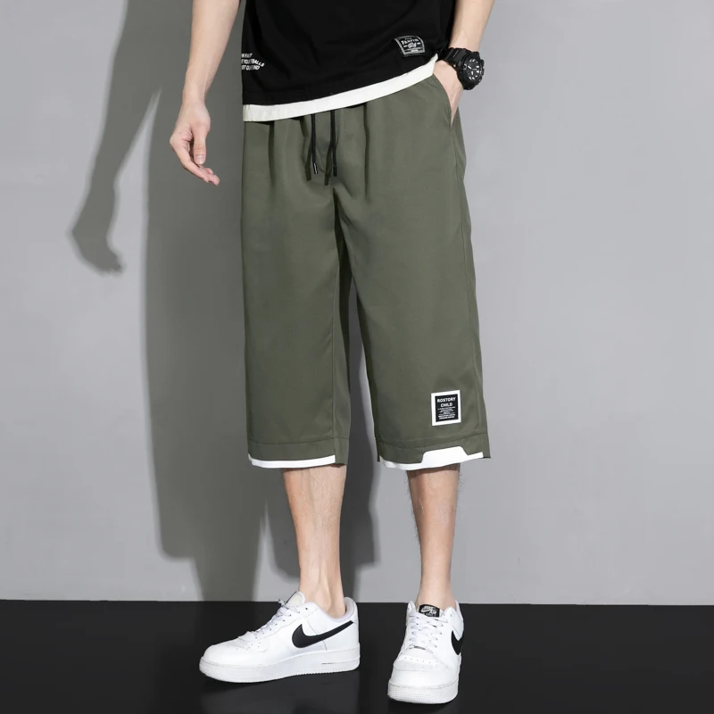 2024 Summer Casual Pants Men New Loose Straight Leg Pants Men Outdoors Jogging Sweat Pants Bermuda Fashion Beach Pants Shorts