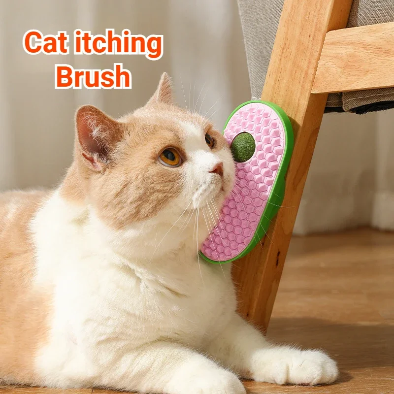 

Cat Toy catnip Ball Massage Comb Wall Corner Massage Scrubber Brush Rubbing Brush With Catnip Cats Grooming Supplies