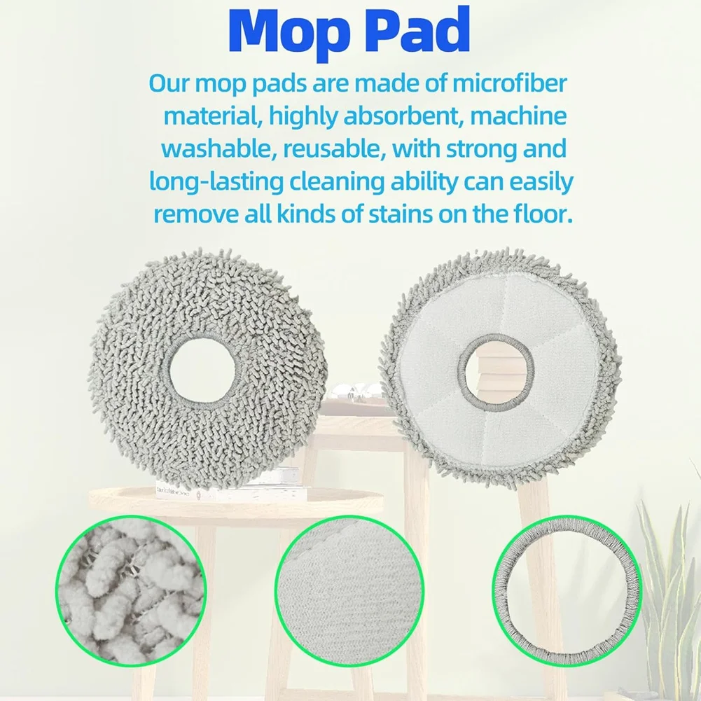 ECOVACS T30S/T30Sコンボロボット掃除機アクセサリースペアパーツキットメイン/サイドブラシ、フィルター、モップクロス、ダストバッグ A006