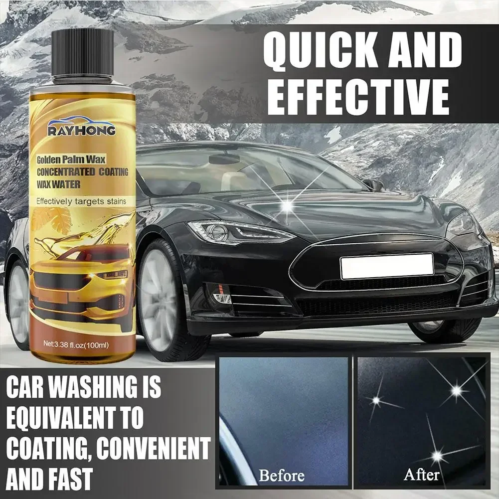 

100ml Car Concentrated Coating Wax Water Strong Decontaminational Active Care Wash Shampoo Car Cosmetics Vehicle Foam C3H1