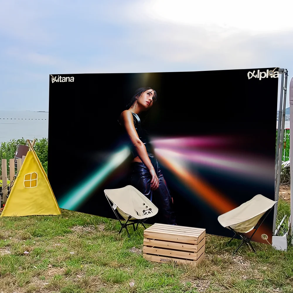 Bandera para Picnic Alpha Party Art Home Singer decoración al aire libre A-Aitana Camping Banner