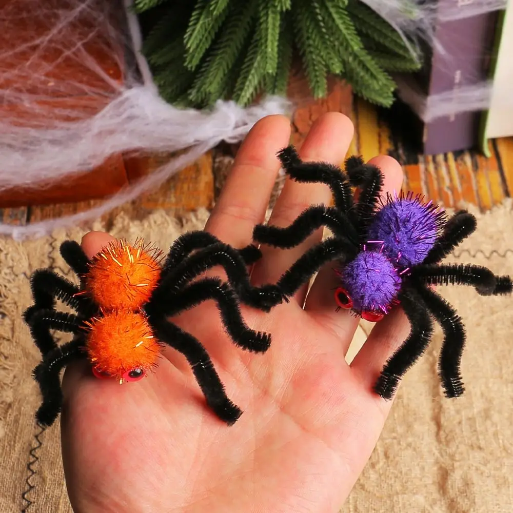Simulation Halloween Spider Hair Clips Plastic Hair Jewelry Halloween Headdress Cute Animal Barrettes Spider Hairpin