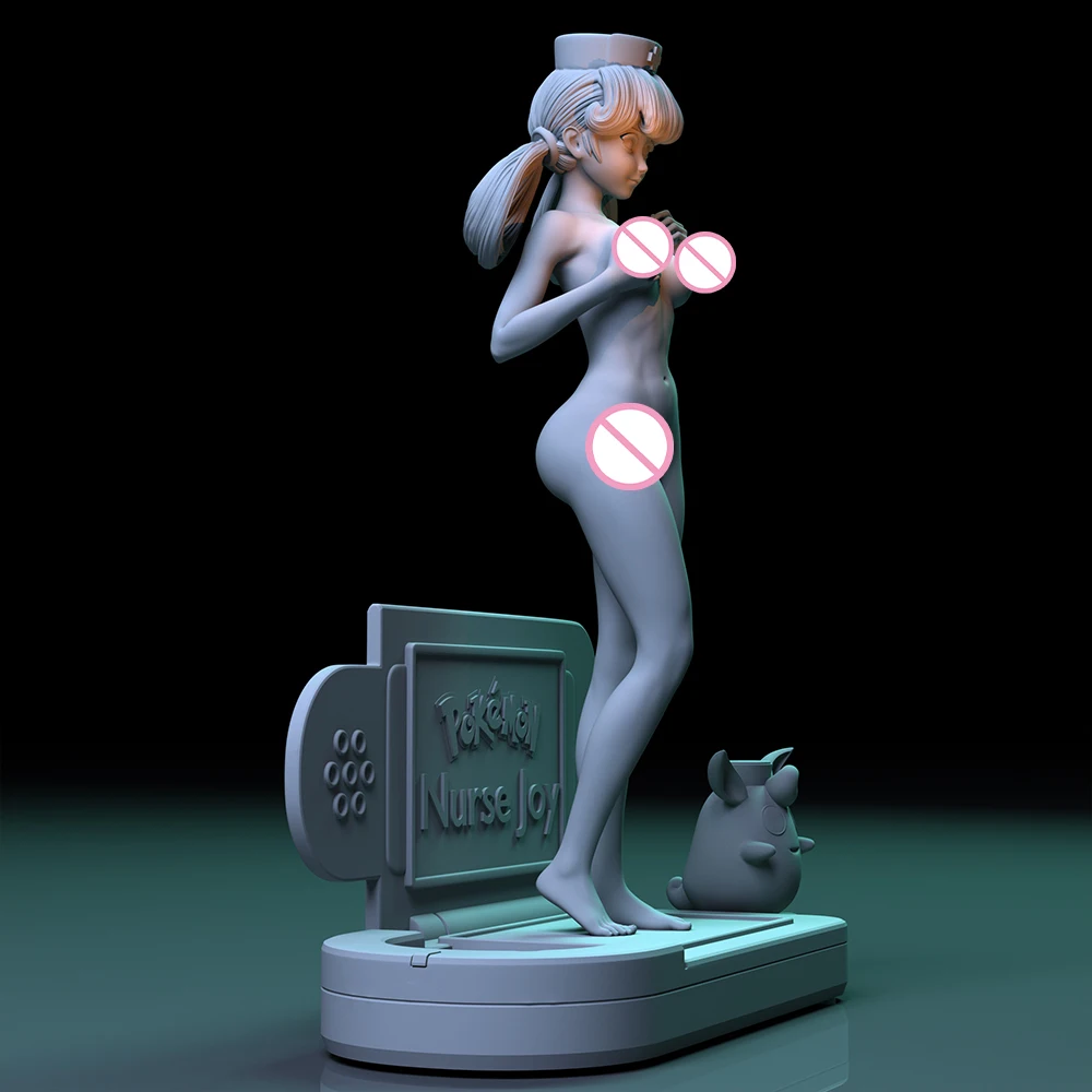 مجموعة نماذج طباعة ثلاثية الأبعاد من الراتنج ، ممرضة لطيفة ، ملاك أبيض ، قناة SML ، تمثال مصغر ، ألعاب غير مصبوغة ،