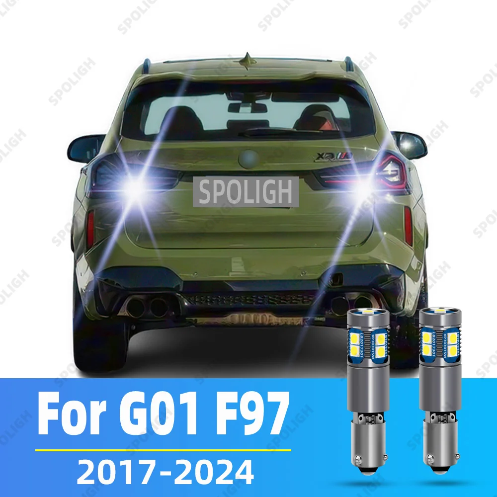 

2pcs LED Reverse Light Blub Backup Lamp H21W BAY9S 64136 Canbus No Error For BMW F30 F80 F31 G30 F90 E61 F11 G31 X3 M G01 F97