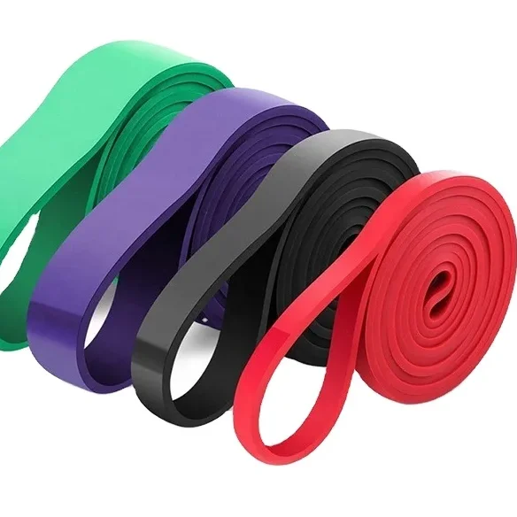 

4-Pcs Set Natural Latex Elastic Fitness Bands Loop Resistance Pull Assist Power Strength Training Exercise Bands 1