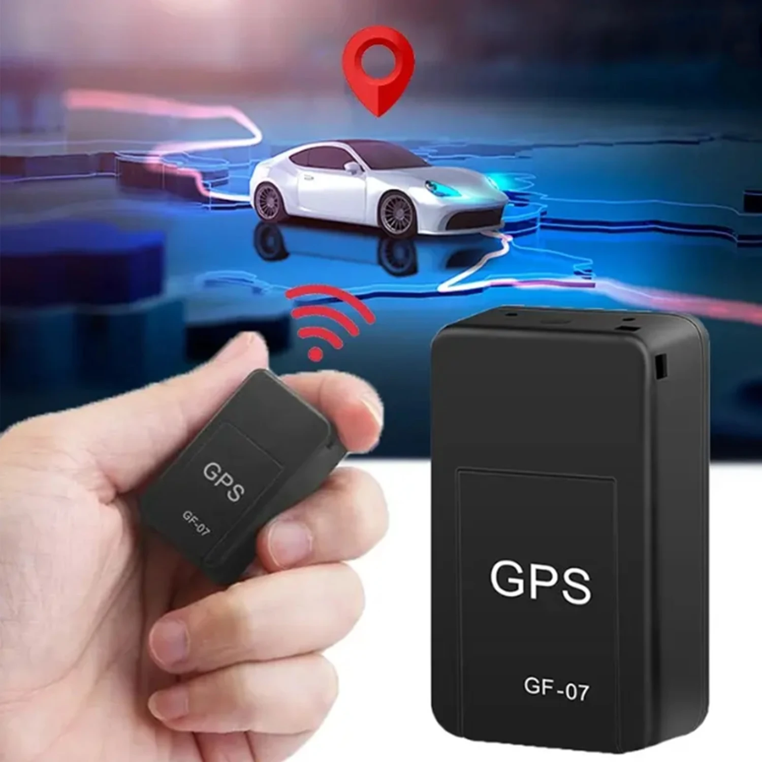 CarTracker seguimiento en tiempo Real antirrobo localizador Mini GF-07 magnético GPS Auto fuerte montaje magnético SIM posicionador de mensajes