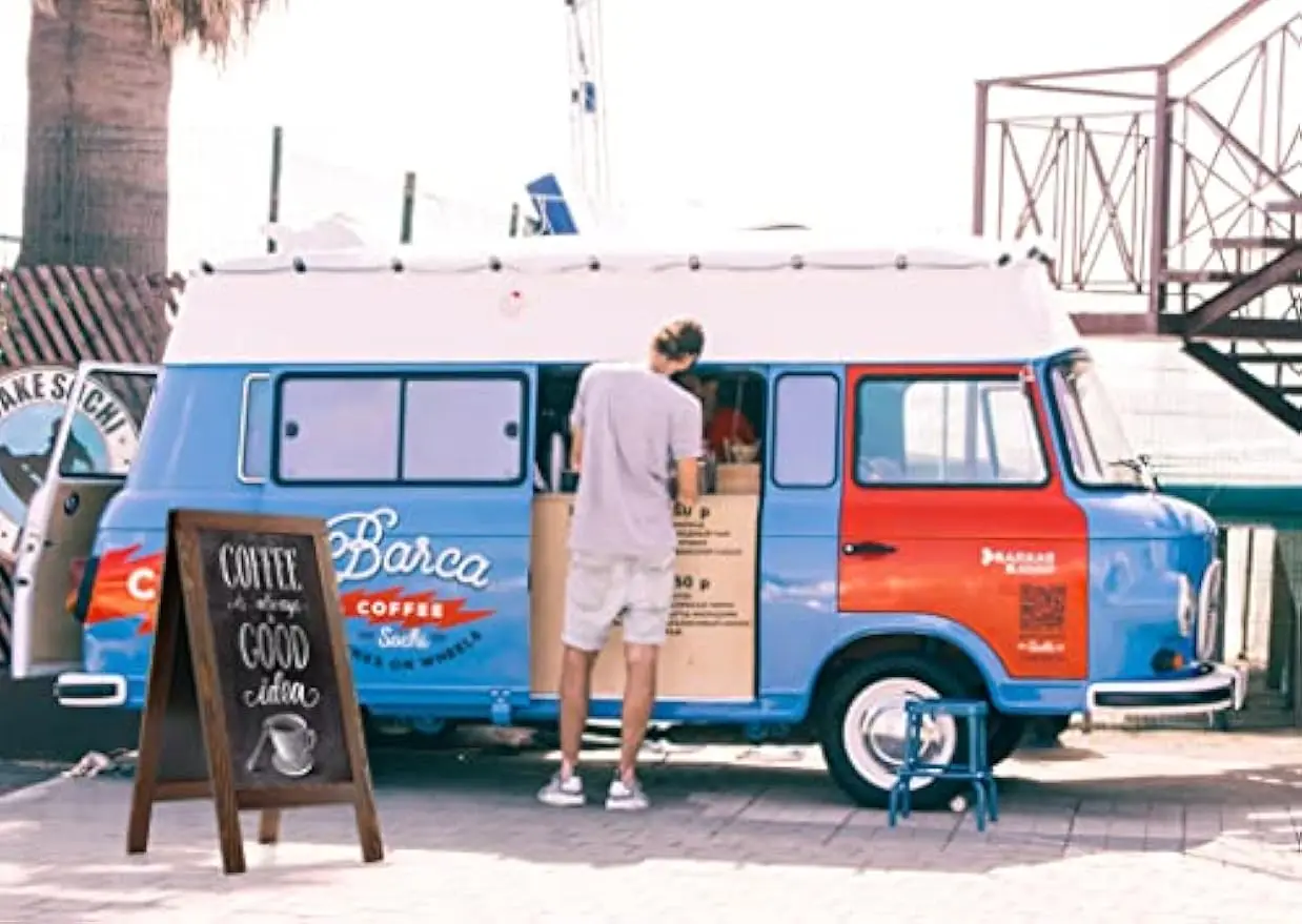 Placa de quadro de pinho rústico de 40x20 polegadas, placa de menu externa com moldura A para lojas e eventos