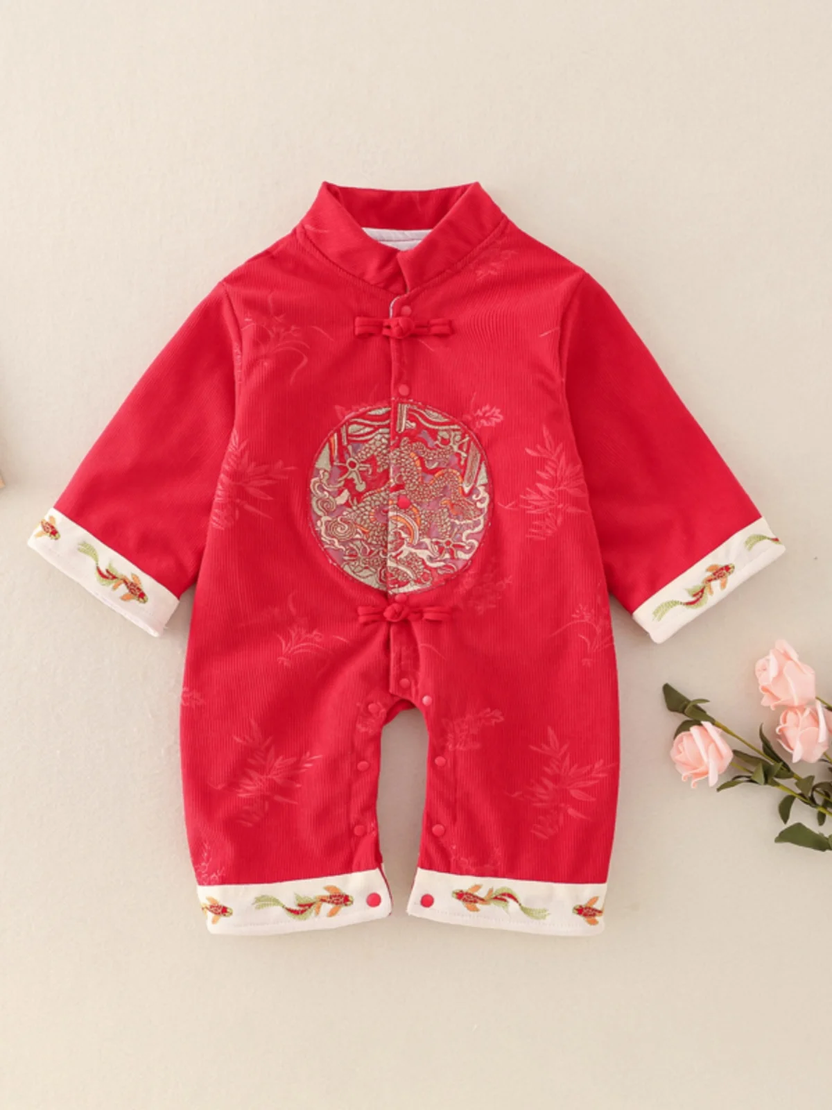 

Newborn Baby Rer Suit Autumn New Sle ex Baby Clothes Traditional Chinese Hanfu Spring Cling Suit Baby Girl Outfit
