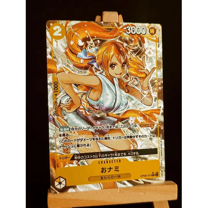 Anime One Piece-DIY ACG Laser Tabletop Jogo, Battle Flash Cards, Kozuki Hiyori Brinquedos para Meninos, Cartões Colecionáveis, Presentes de Aniversário