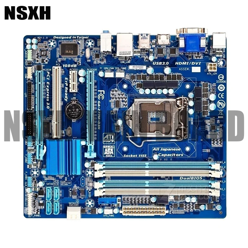 

Original GA-Z77M-D3H Motherboard 32GB LGA 1155 DDR3 Micro ATX Mainboard