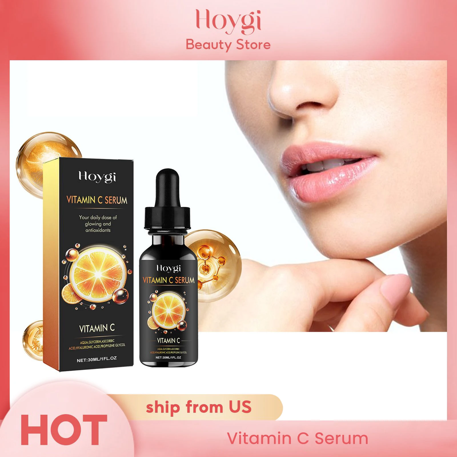 VC Powerful Antioxidant High Quality Deep Moisturizing and Whitening Essence for Subtle Spots and Fine Lines Vitamin C Serum