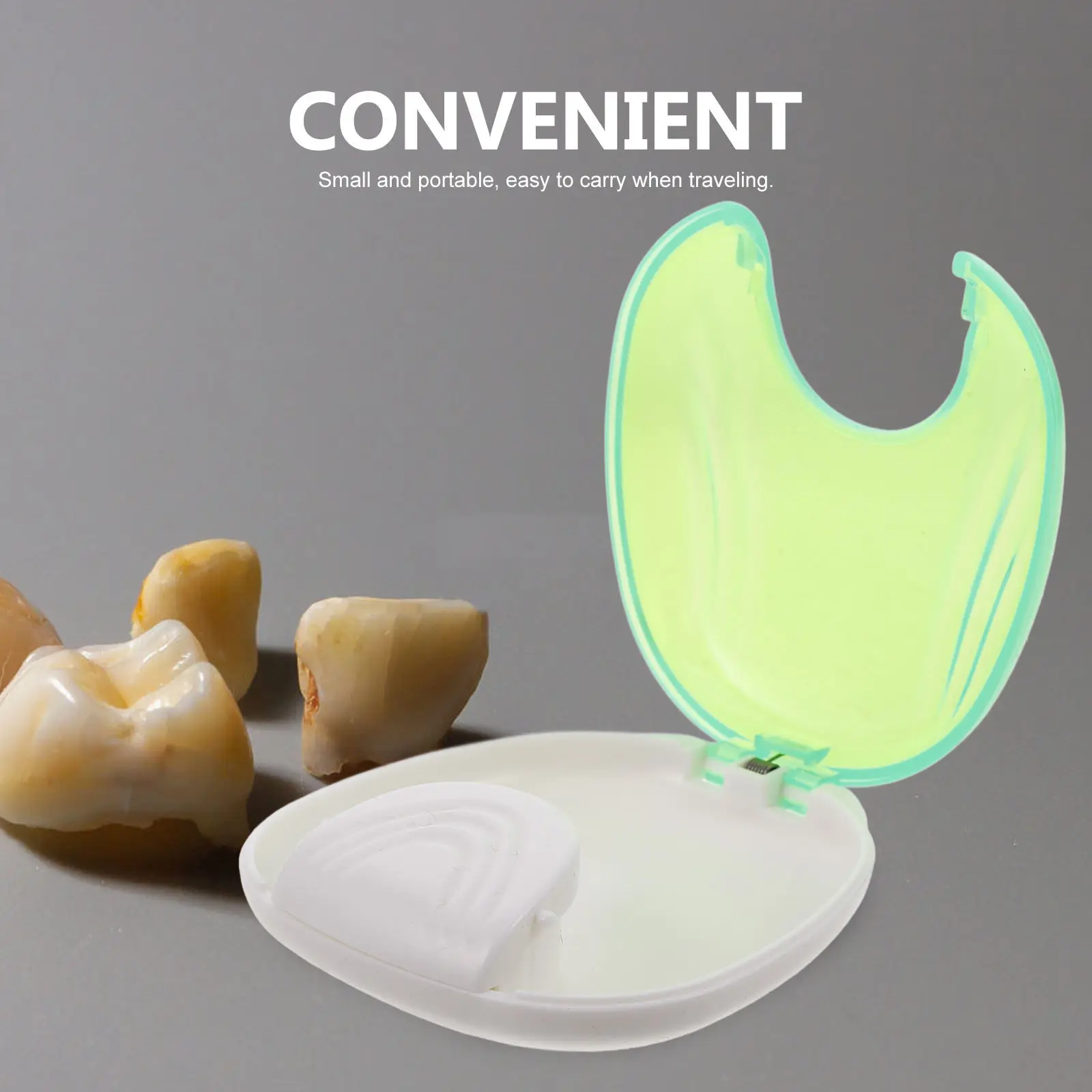 

Portable Shell Shaped Retainer Case Lightweight Press Retainer Holder Travel Tooth Appliance Container Braces Storage Box