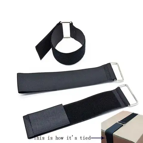 나일론 화물 스트랩 후크 및 루프 패스너 래칫 벨트, 수하물 홀더 패스너, 오토바이 자전거 야외 캠핑 가방용, 100x5 cm
