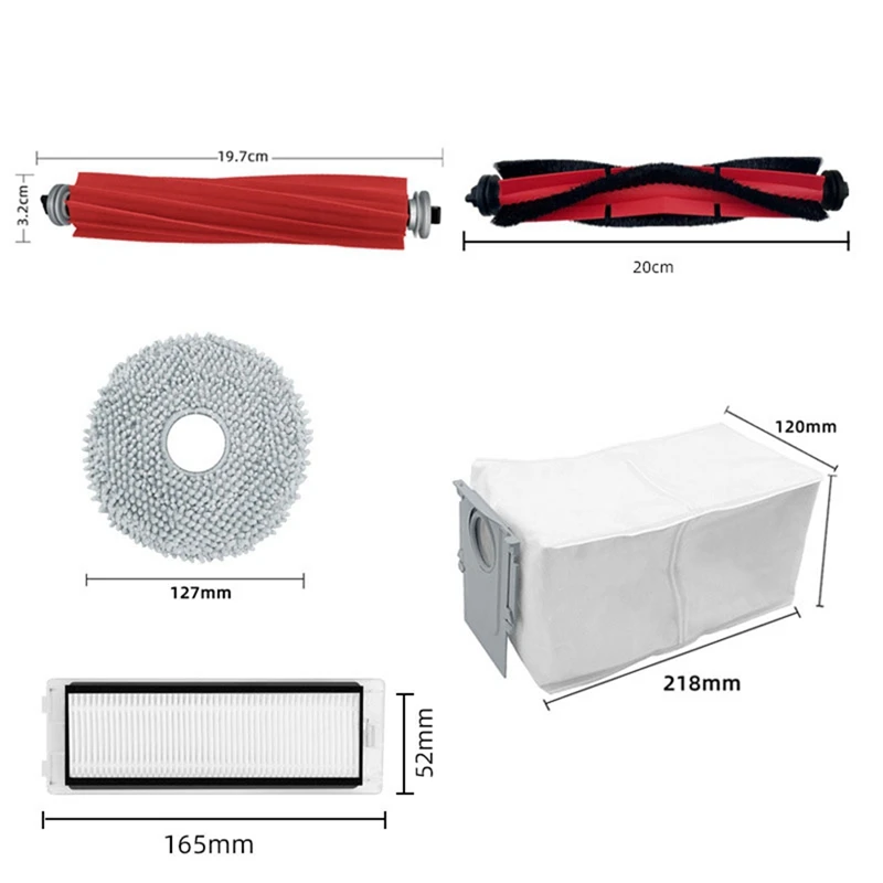 Voor Roborock Q Revo / P10 A7400rr Reserveonderdelen Hepa Filter Dweildoeken Stofzak Robotstofzuigers Accessoires