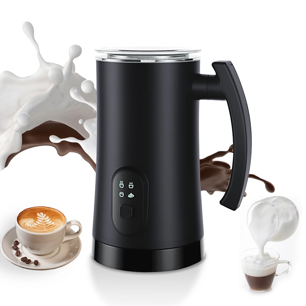 

Электрический вспениватель молока, пенообразователь из нержавеющей стали для горячего и холодного молока, 400 Вт, антипригарный интерьер, 350 мл, автоматический миксер для кофе для капучино