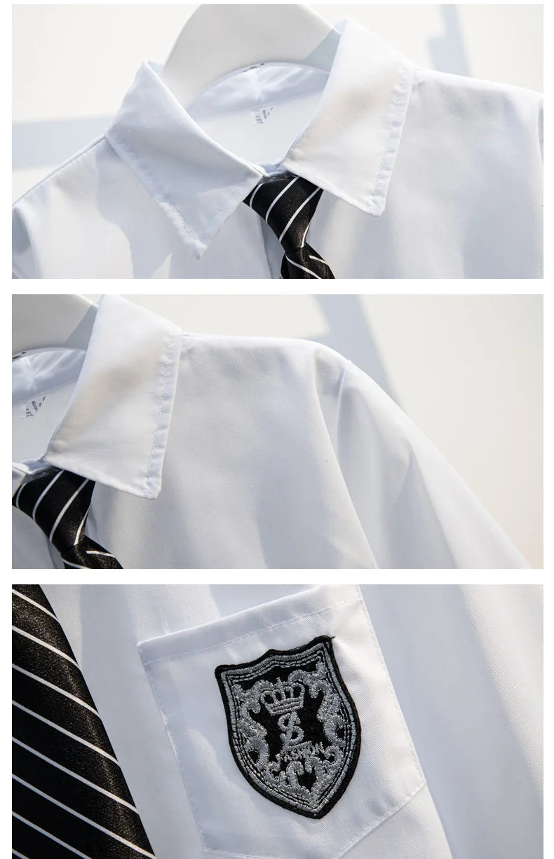 Kinder JK-Anzug Mädchen College-Stil Mode Japanische Schuluniform JK-Anzug Matrosenmädchen Blazer Kleidungsset Jacke Rock Bluse – Detail 10