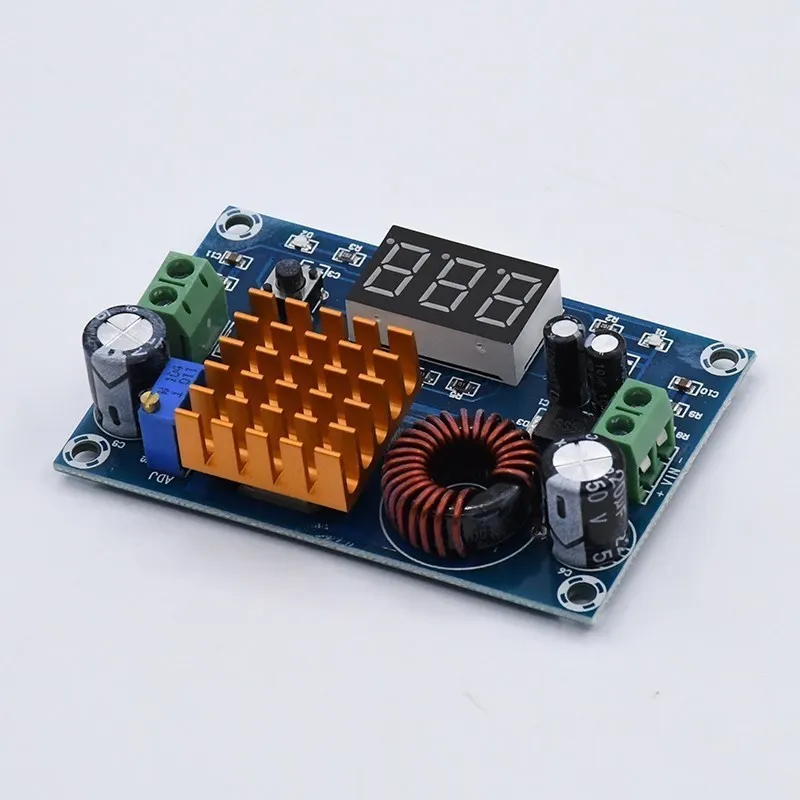 DC 3V-35V to DC 5V-45V Boost Module Digital Voltmeter DC-DC Step Up Module Boost Converter Board 5A Power Adjustable for Voltage