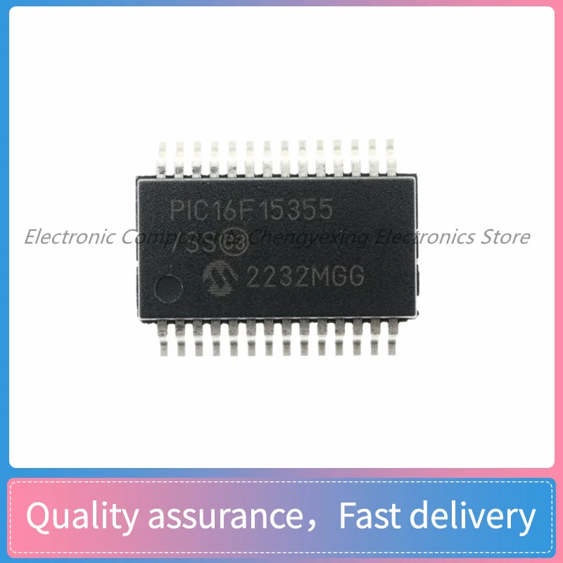 

2pcs PIC16F15355T-I/SS SSOP28 8-bit Microcontroller MCU Embedded processor and controller