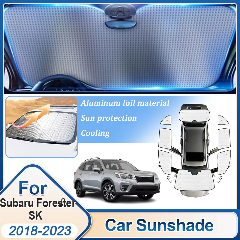 

Car Sunshade For Subaru Forester SK Accessories MK4 2018 2019 2020-2023 Car Visor Anti-UV Sun Window Visors Covers protection
