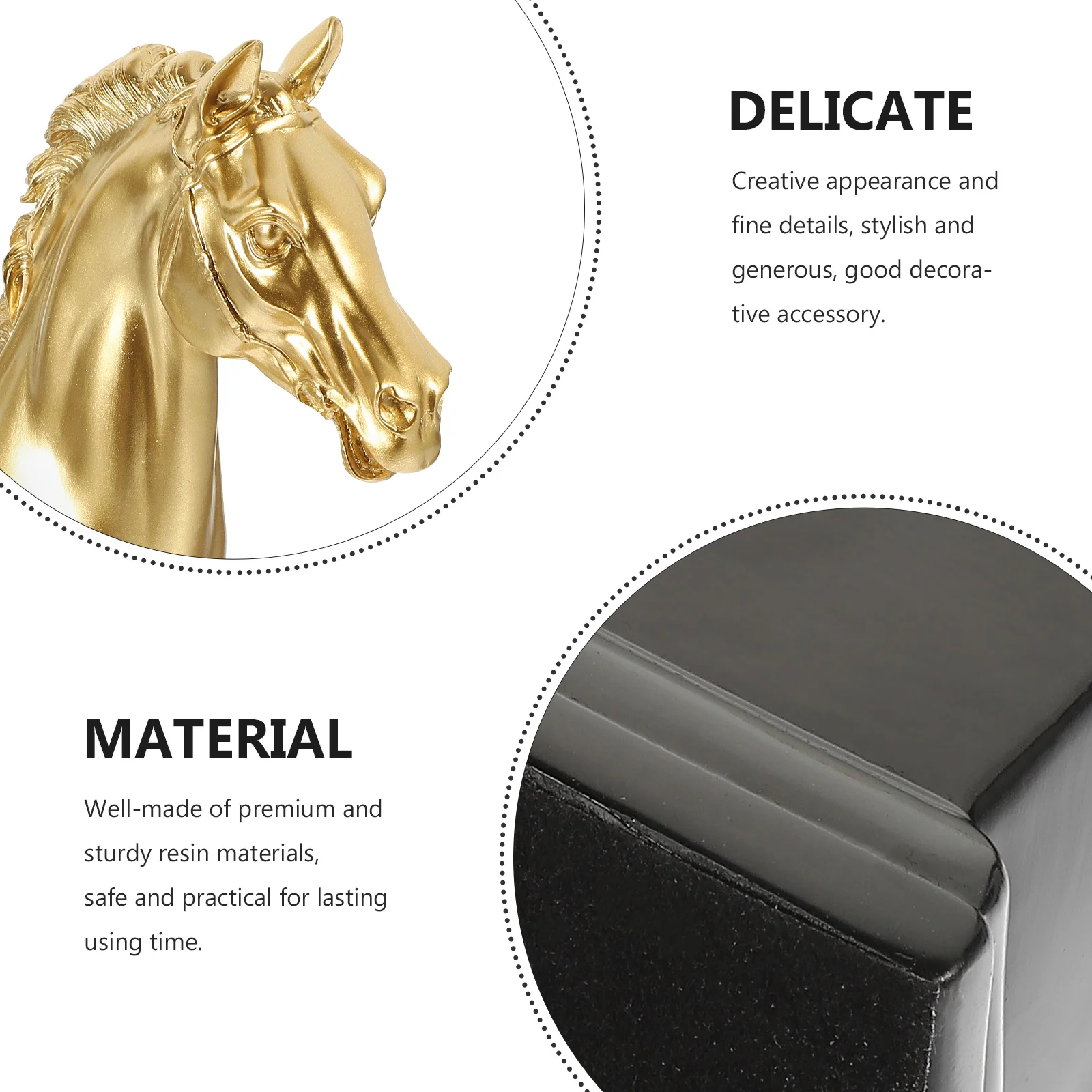 

Resin Horse Table Animal Trophy European Style Desktop Statue For Office Home Decor Table Adornment Animal Craft