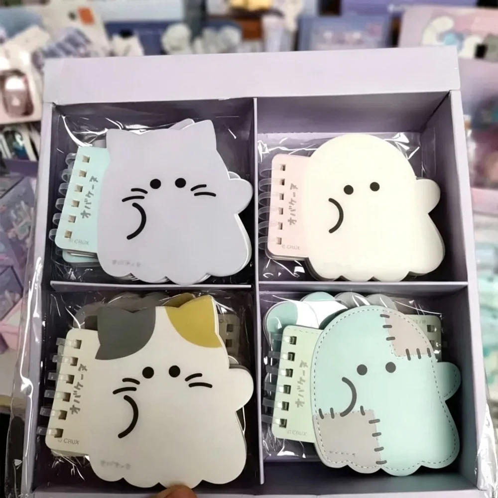 Cartoon Cute Mini Pocket Notebook Cats Pocket Coil Notebook Small Prize Booklet Portable Note Book Memo for Study and Office Use