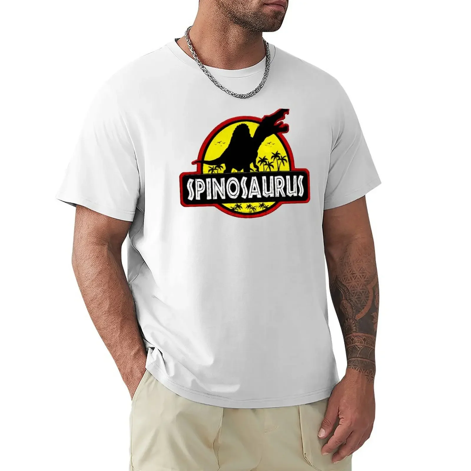 

Spinosaurus Dinosaur Design T-Shirt vintage graphic tee sublime graphic t shirts cute tops Men's t-shirt