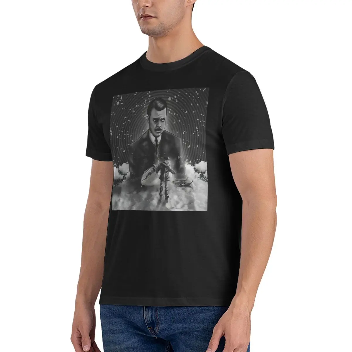 Movie Poster T-Shirt for Men Citizen Kane Fun 100% Cotton Tee Shirt Crewneck Short Sleeve T Shirts Adult Tops