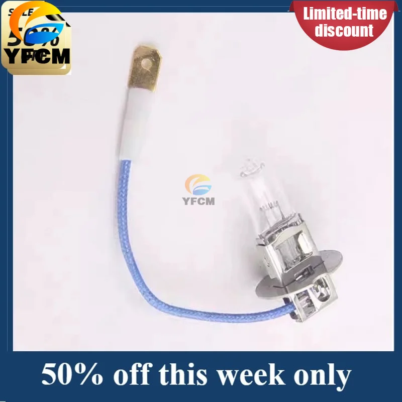 For Hitachi CAT Kobelco Sumitomo Komatsu Excavator Accessories Imported H3 Light Bulb 12V/24V Fog Lamp with Wire
