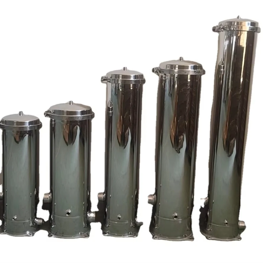 Hoge stroomsnelheid Cartridge Filterbehuizing Waterbehandeling Filterbehuizing Multifilterbehuizing 20 inch