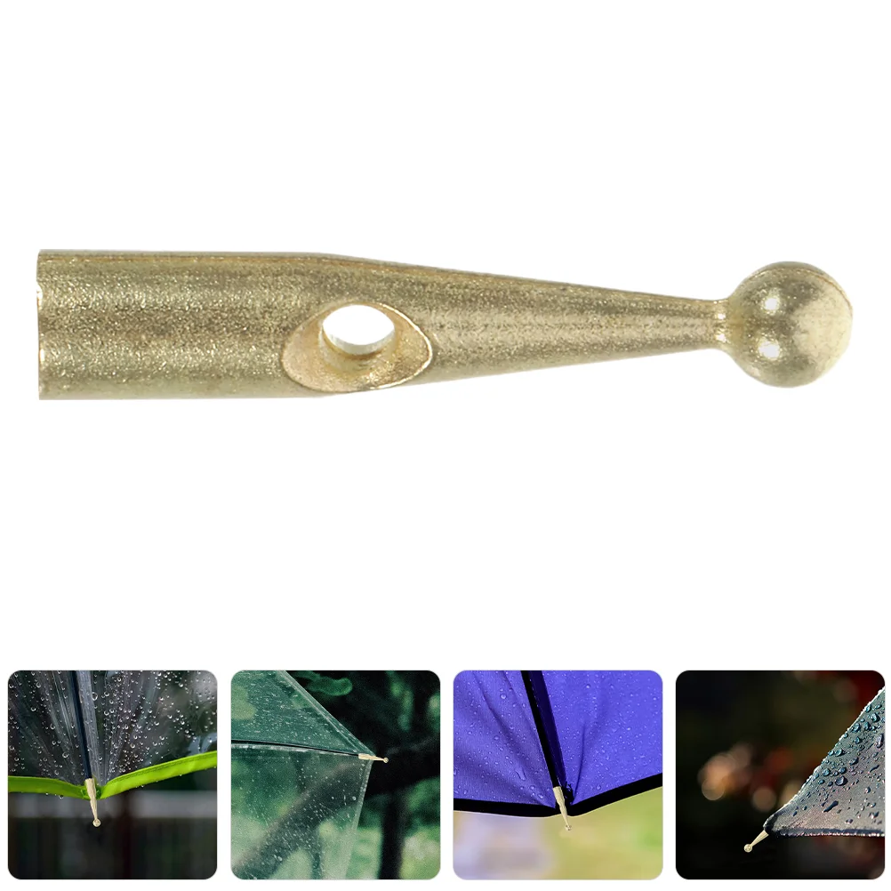 

10 Pcs Umbrella Accessories Folding Metal Parts of Umbrellas Repair Tips Bead Rain Kit Tail Beads Reversible Hole Cover