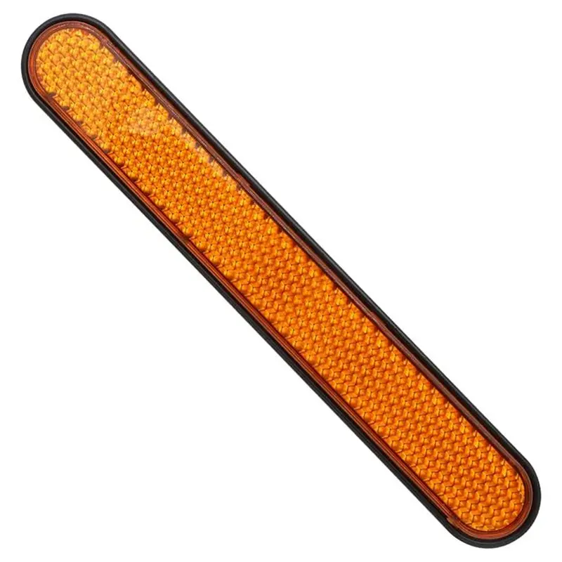 A11M-2X Motorcycle Front Fork Reflector Sticker Lower Legs Slider Safety Warning For Softail Sportster 883 1200 Yellow