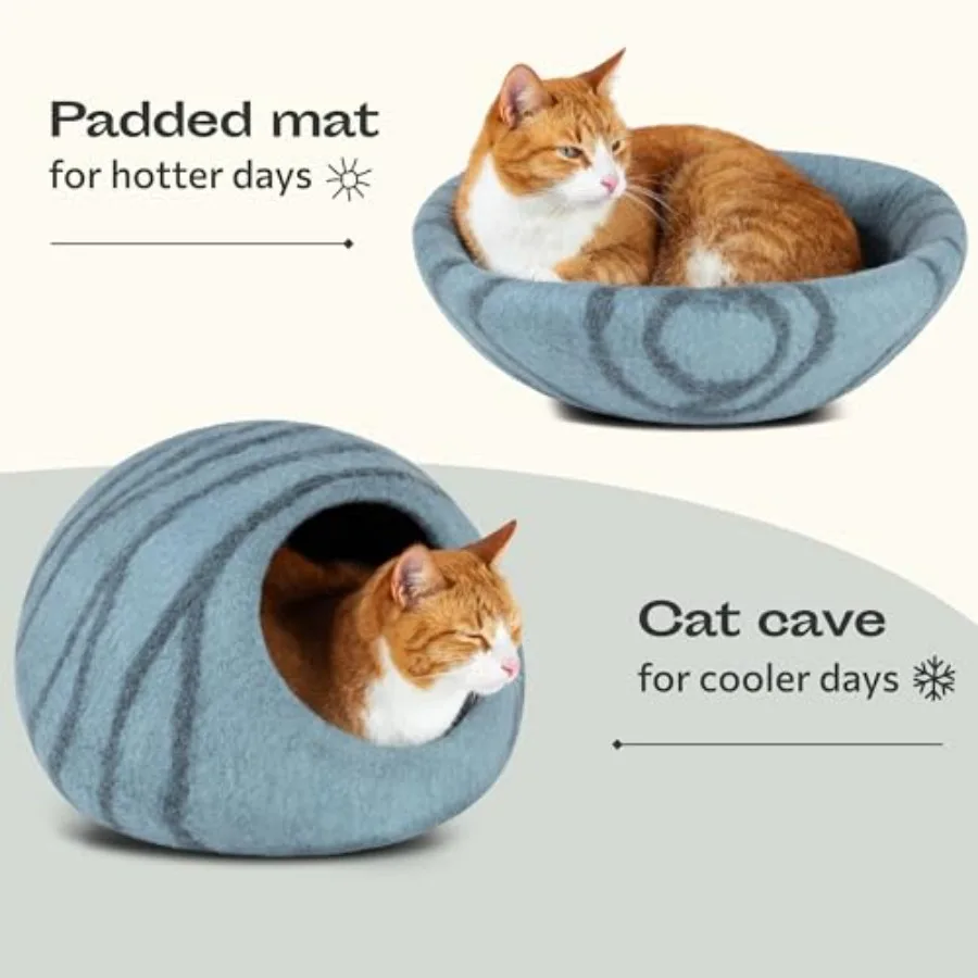 Premium Felt CAT CAVE Bed - view 4