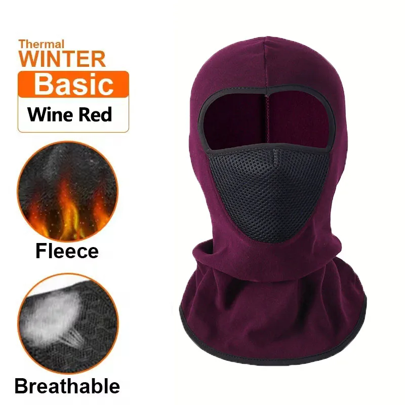 Thermische winter bivakmuts Fietsen volgelaatsmasker Warme buitensporten Motor Ski Vissen Jachtmasker Fleece sjaal Cap Bandana