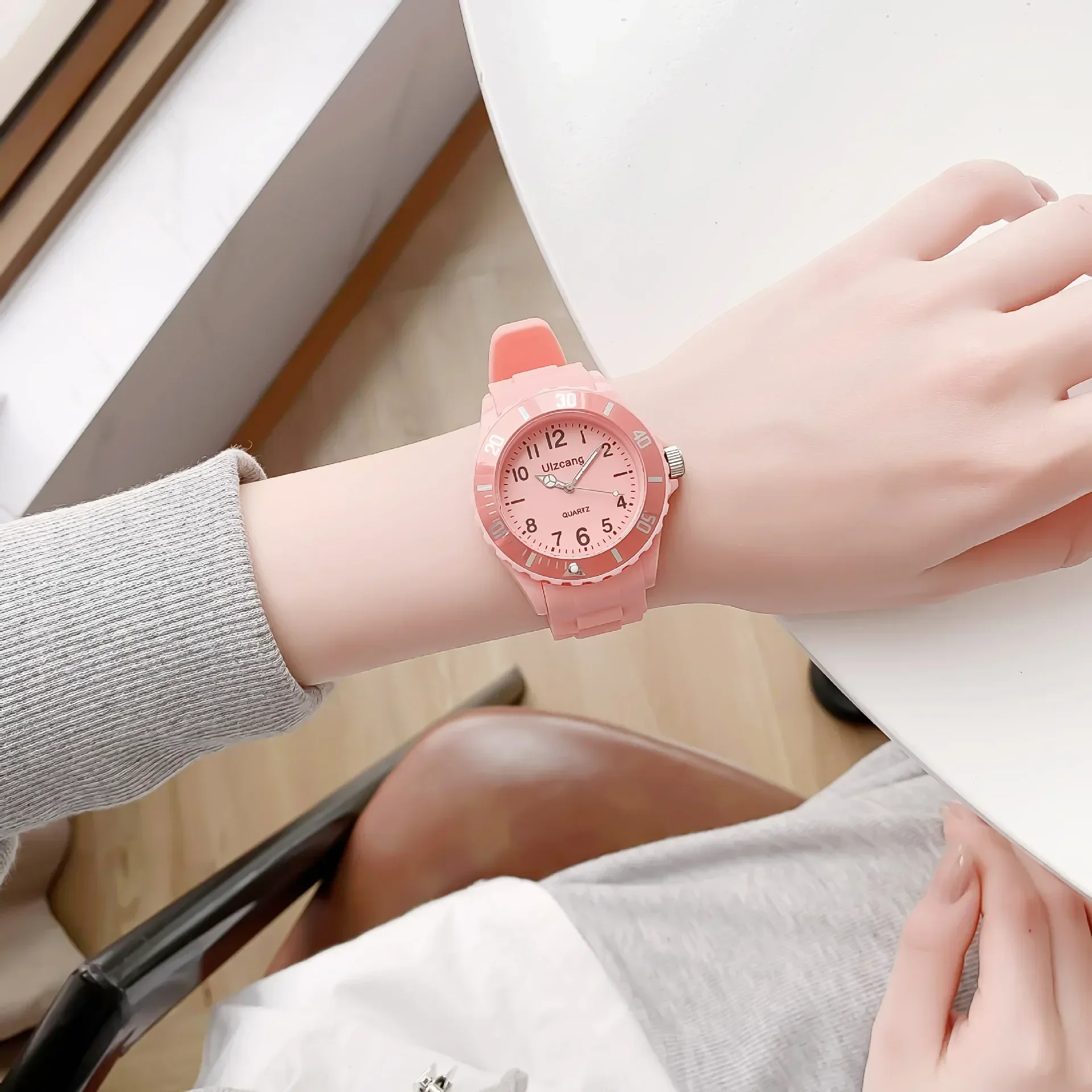 Sport Jelly Candy Color Cartoon Style Watch Fashion Girl Boy Kids Exam Watch Girls Boys Elementary School Imitation Fresh