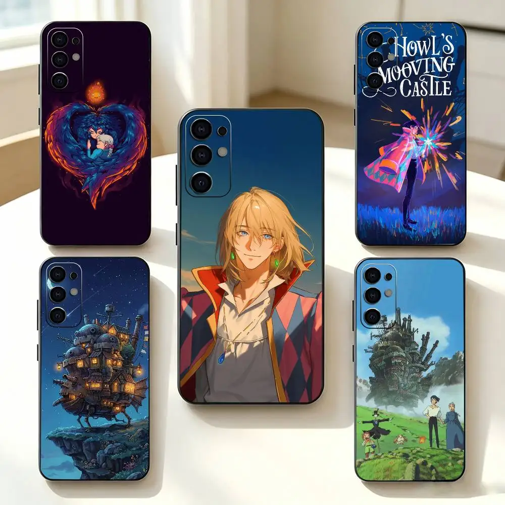 Howl's Moving Castle H-Howl   Phone Case Black Silicone Soft For Samsung S25,S24,S21,S22,S23,S30,Ultra,S20,Plus,Fe,Lite