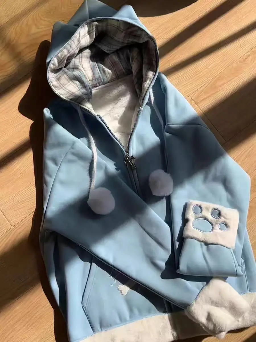 原宿 y2k ヴィンテージ スリムフィット ウエストジッパー フード付きパーカー ジャケット 女性用 カジュアル 秋冬デザイン ジッパーコート 2025年ファッション新作